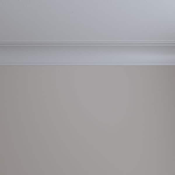 4-3/4 in. x 4-1/4 in. x 94-1/2 in. Polyurethane Bradford Traditional Smooth  Crown Moulding