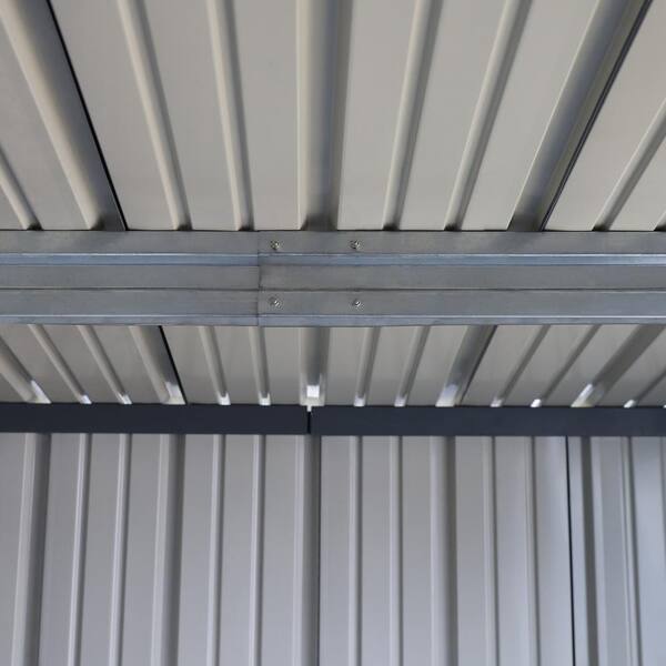 VEIKOUS 8 ft. W x 12 ft. D Outdoor Metal Storage Shed in