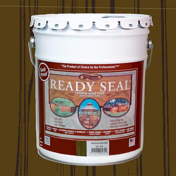Ready Seal 5 Gal. Mission Brown Exterior Wood Stain and Sealer