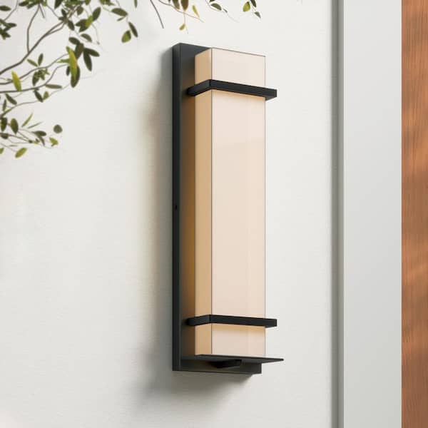6 in. LED Light Powder Coated Black Outdoor White