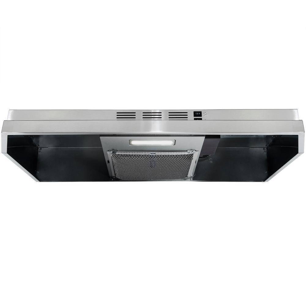 AKDY 30-in Stainless Steel Under Cabinet Range Hood with Charcoal ...