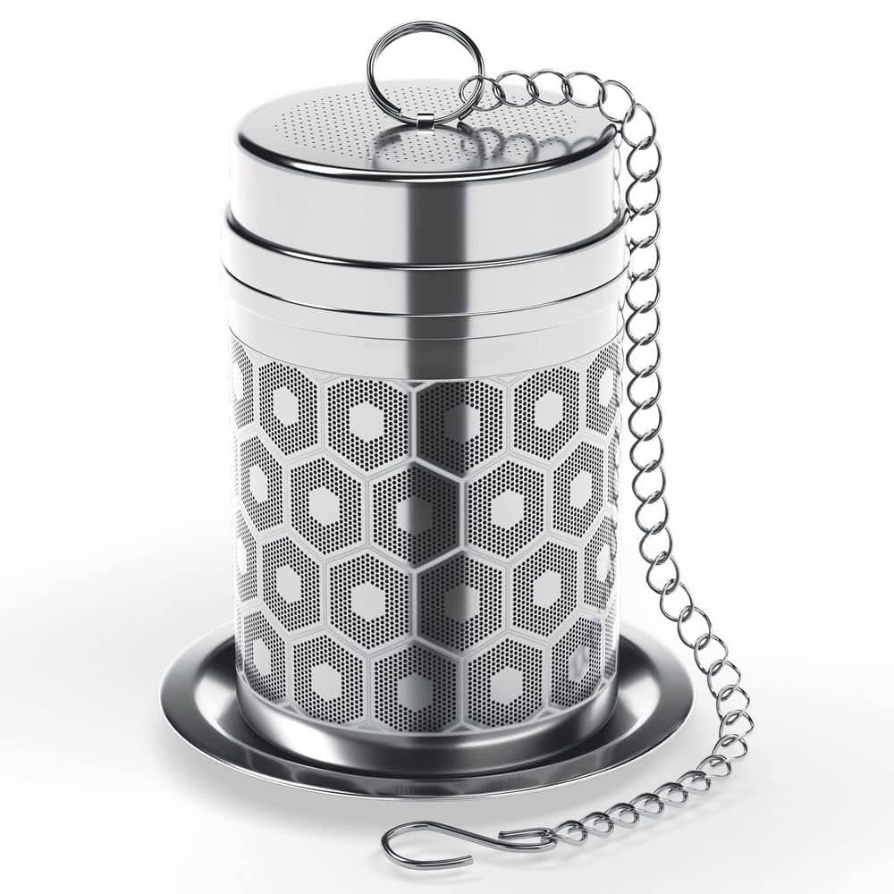 304 Stainless Steel Tea Infuser with Extra Fine Mesh, Slim Threaded Lid for Loose Tea, Black Tea, Rooibos (1-Pack) price history on PriceWatchPro