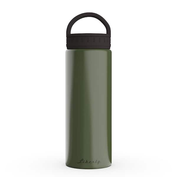 Liberty 20 oz. Flat White Insulated Stainless Steel Water Bottle