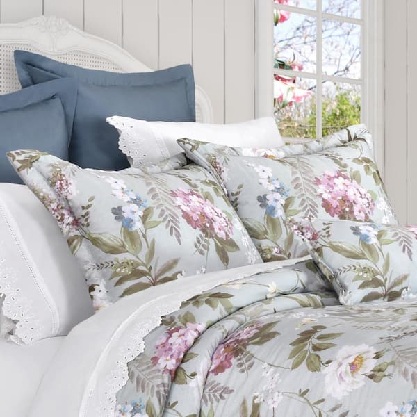 Queen's House White Ruffles Bed Sheet Set Cotton 4-Piece Queen Size-Style G