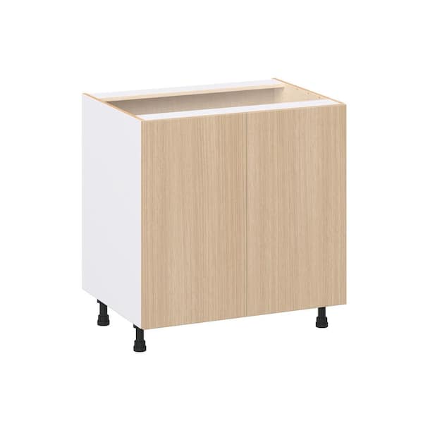 Timberline Mojavi Oak Slab Assembled Sink Base Kitchen Cabinet with Full Height Door (33 in. W x 34.5 in. H x 24 in. D)