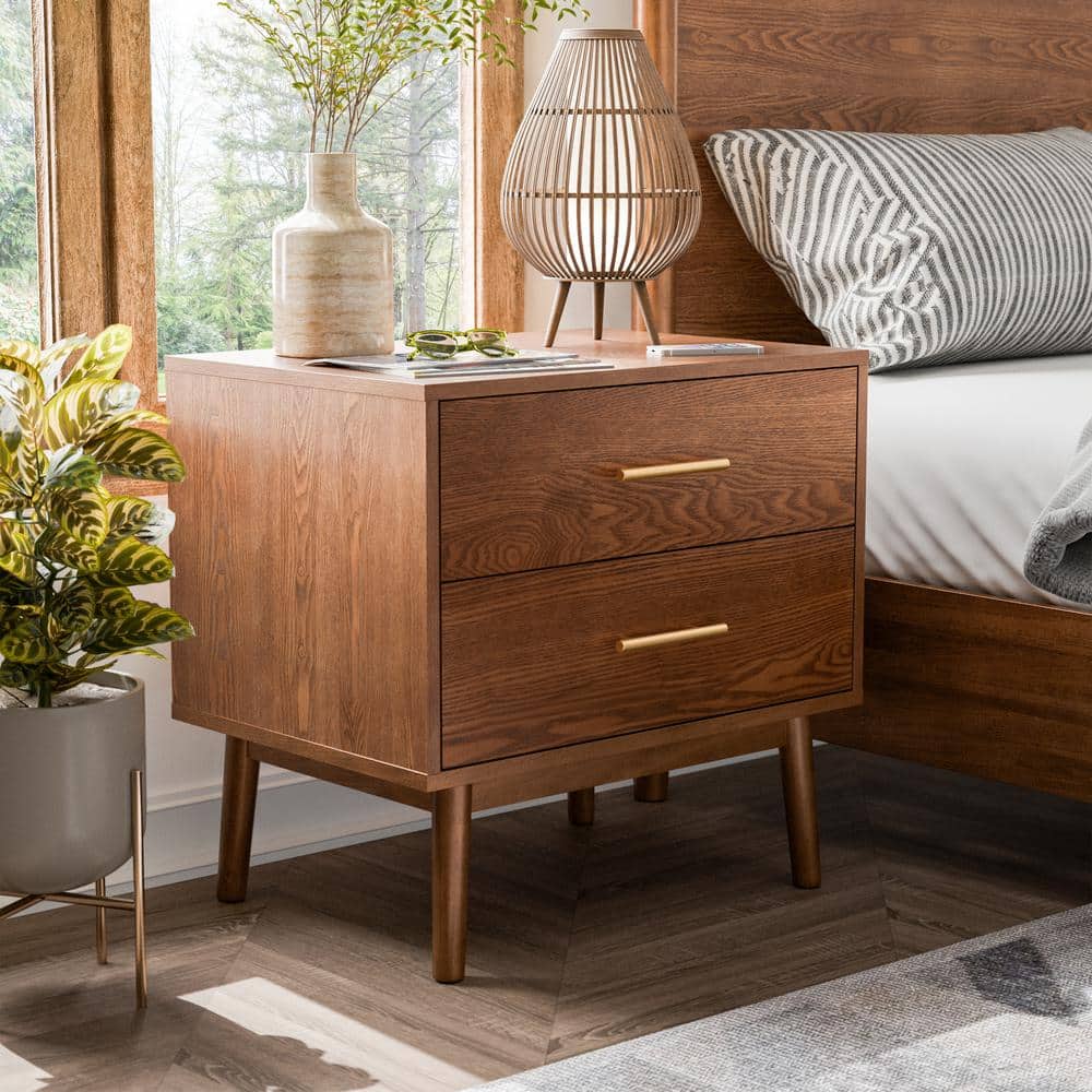 Mid century nightstand set of 2 discount