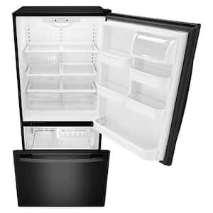22.cu. ft. Bottom Freezer Refrigerator in Black
