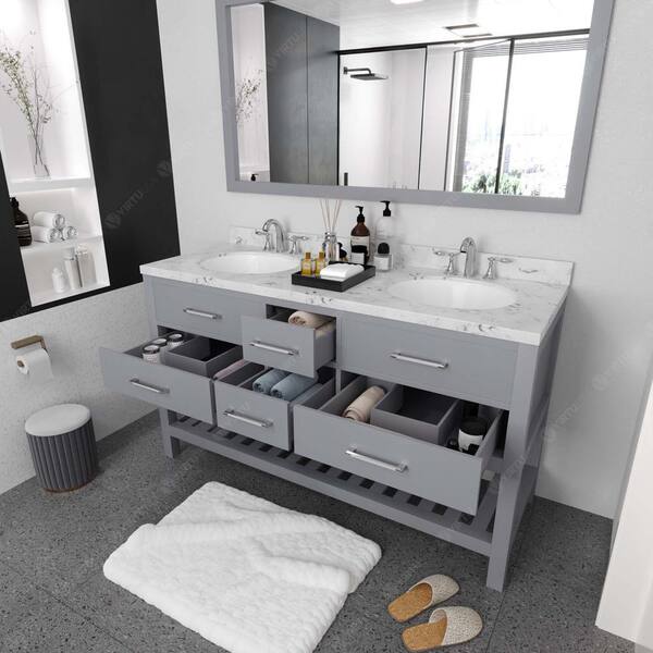 Virtu Usa Ine Estate 60 In W X 22 D 35 H Double Sink Bath Vanity Gray With Quartz Top And Mirror Md 2260 Cmro Gr 011 - Ikea Canada 48 Bathroom Vanity Mirror Virtu Usa Ine Estate 60 In W X 22 D 35 H Double Sink Bath Vanity Gray With Quartz Top And Mirror Md 2260 Cmro Gr 011 - Ikea Canada 48 Bathroom Vanity Mirror
