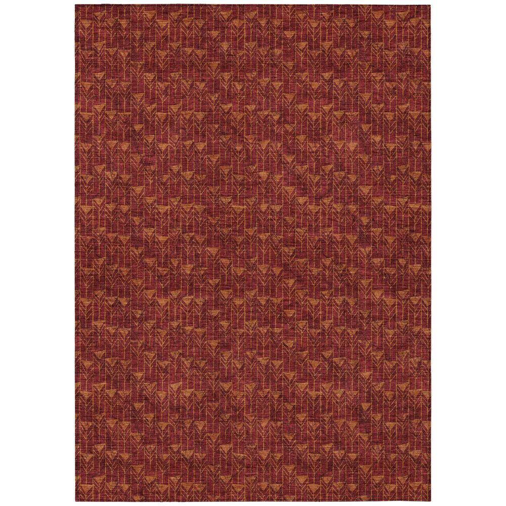 Chantille ACN514 Burgundy 9 ft. x 12 ft. Machine Washable Indoor/Outdoor Ge
