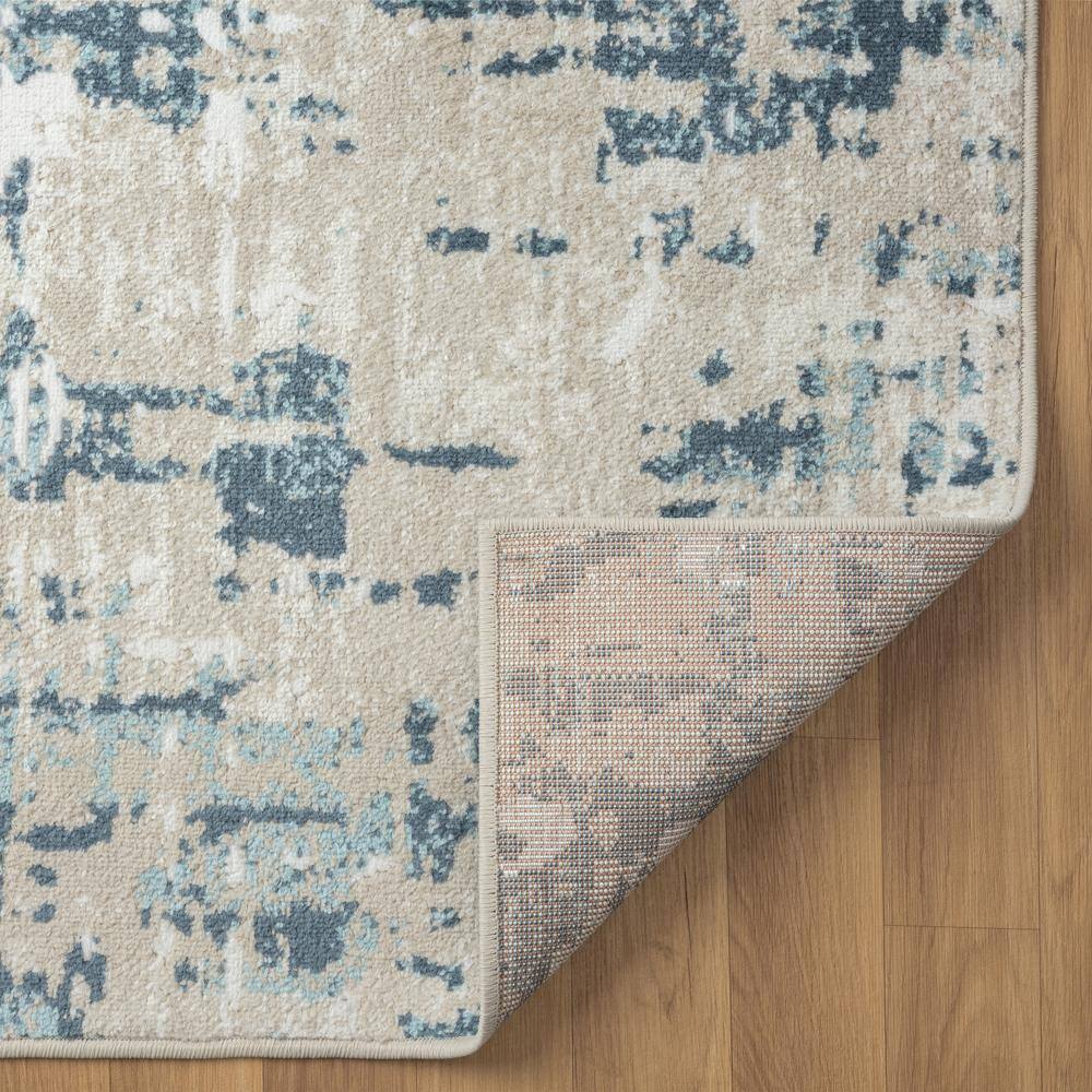 Arcady Blue and Beige Abstract Rectangular Area Rug