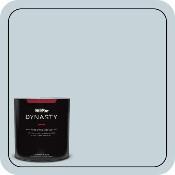 BEHR DYNASTY 1 qt. #PPL-73 Tranquil Sea Matte Interior Stain-Blocking Paint & Primer