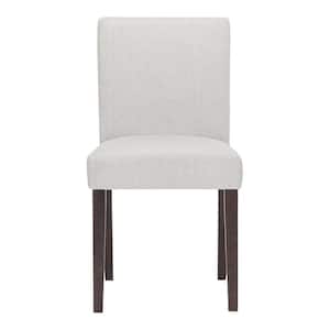 Banford Riverbed Beige Upholstered Dining Chair with Sable Brown Wood Legs (1 piece)