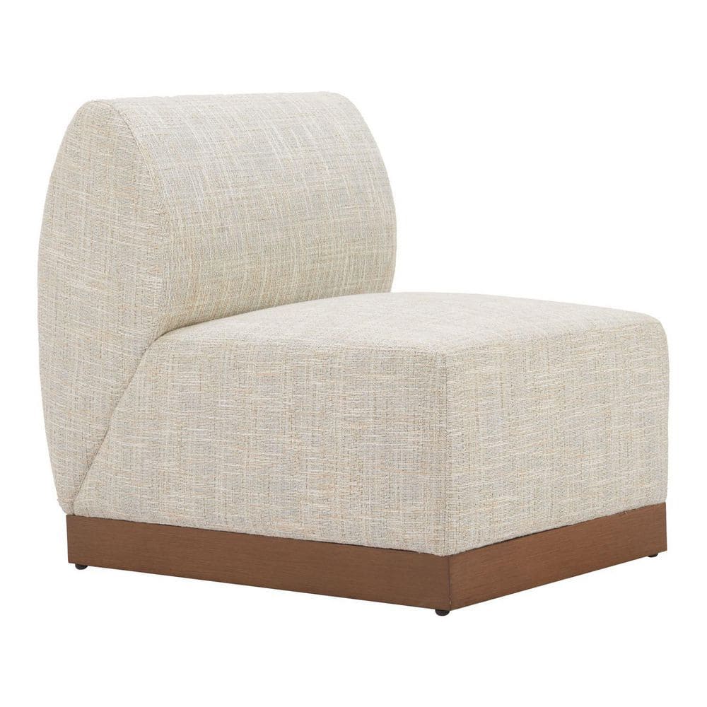 30.3 in. H Beige Finish Square Metal Frame Straight Arm Chair Piece of - 1 price history on PriceWatchPro