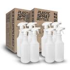 32 oz. All-Purpose Leak-Proof Plastic Spray Bottles with Adjustable No-Leak, Non-Clogging Nozzle (8-Pack Bundle)