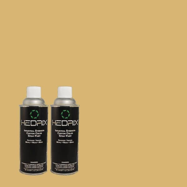 Hedrix 11 oz. Match of 360F-4 Dry Sea Grass Low Lustre Custom Spray Paint (2-Pack)
