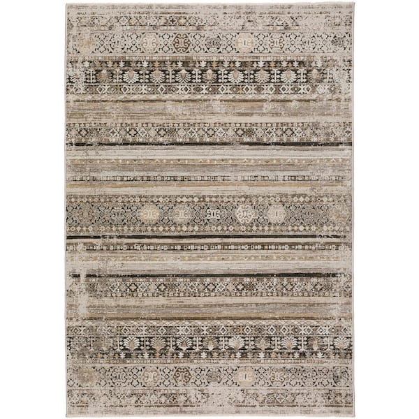 Nelson Brown 9 ft. x 13 ft. 2 in. Vintage Area Rug