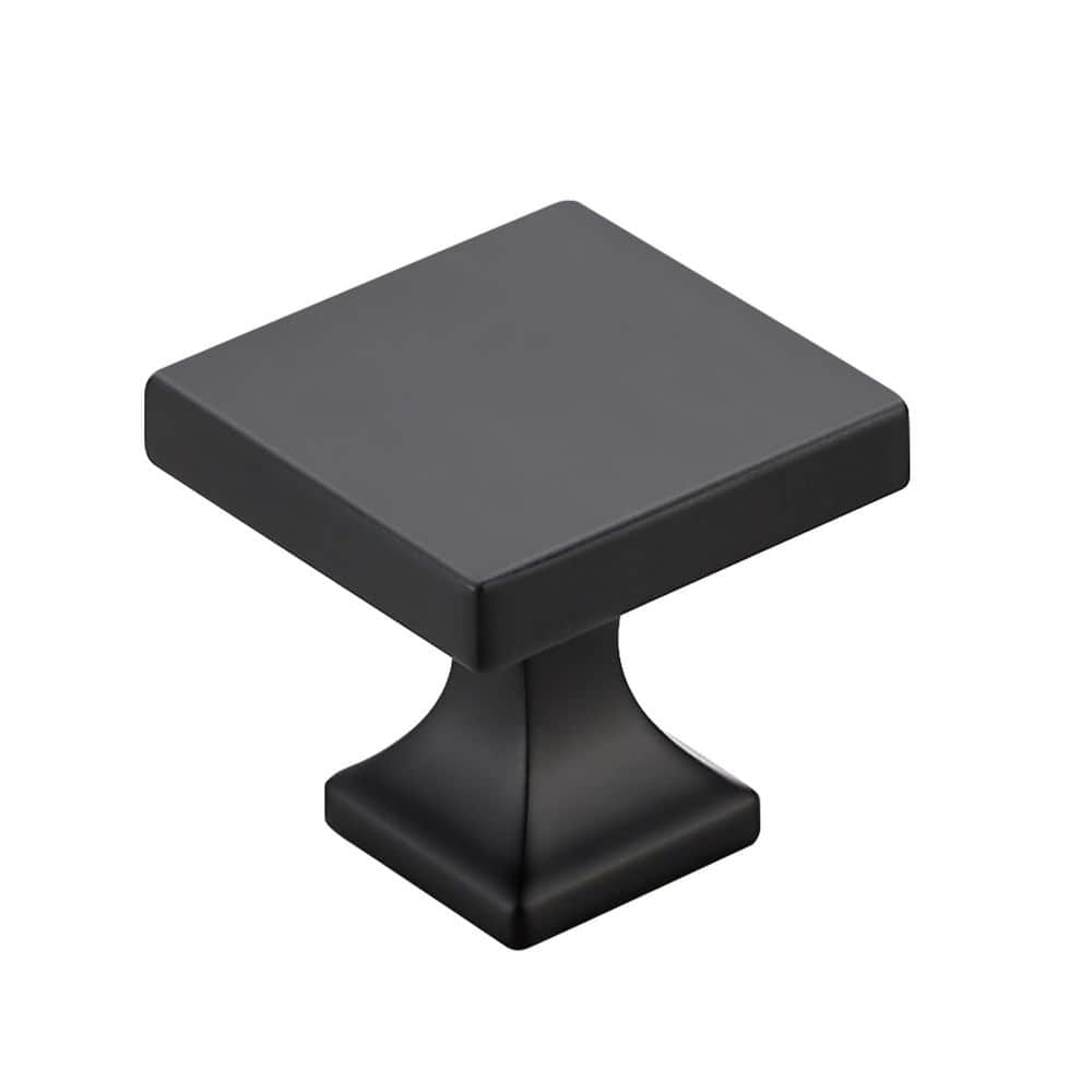 5-Pack 1.1 in. Matte Black Square Cabinet Knobs Euro Style Modern Hardware Finish Family Black Knob Type Drawer price history on PriceWatchPro