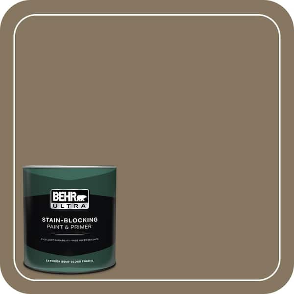 BEHR ULTRA 1 qt. #N310-6 Palm Desert Semi-Gloss Enamel Exterior Paint & Primer