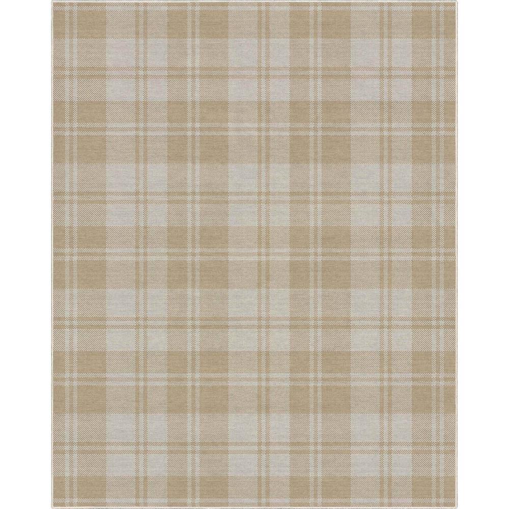 Beige Brown 9 ft. 10 in. x 13 ft. Apollo Plaid Farmhouse Geometric Area Rug price history on PriceWatchPro