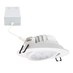 4 in. Round 4000K Neutral White New Construction IC Rated Canless Recessed Integrated LED Kit
