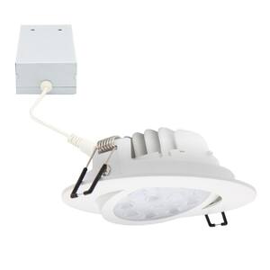 4 in. Round 2700K Warm White New Construction IC Rated Canless Recessed Integrated LED Kit