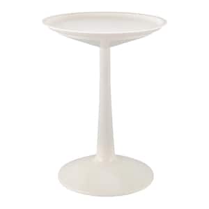 Sprout White Plastic Round Outdoor Side Table