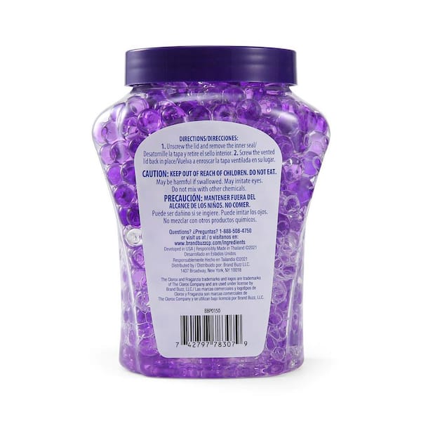 12 oz. Jar Fraganzia Air Freshener Crystal Beads Lavender with Eucalyptus