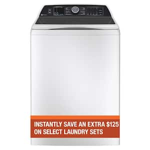 Profile 5.3 cu. ft. High-Efficiency Smart Top Load Washer in White with Quiet Wash Dynamic Balancing Technology