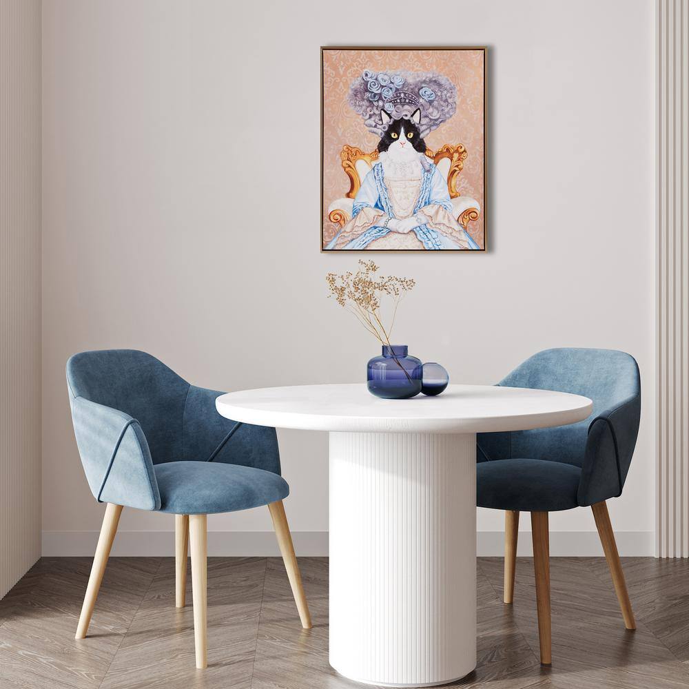 Queen Bridger Royal Cat Portrait in Gold Frame