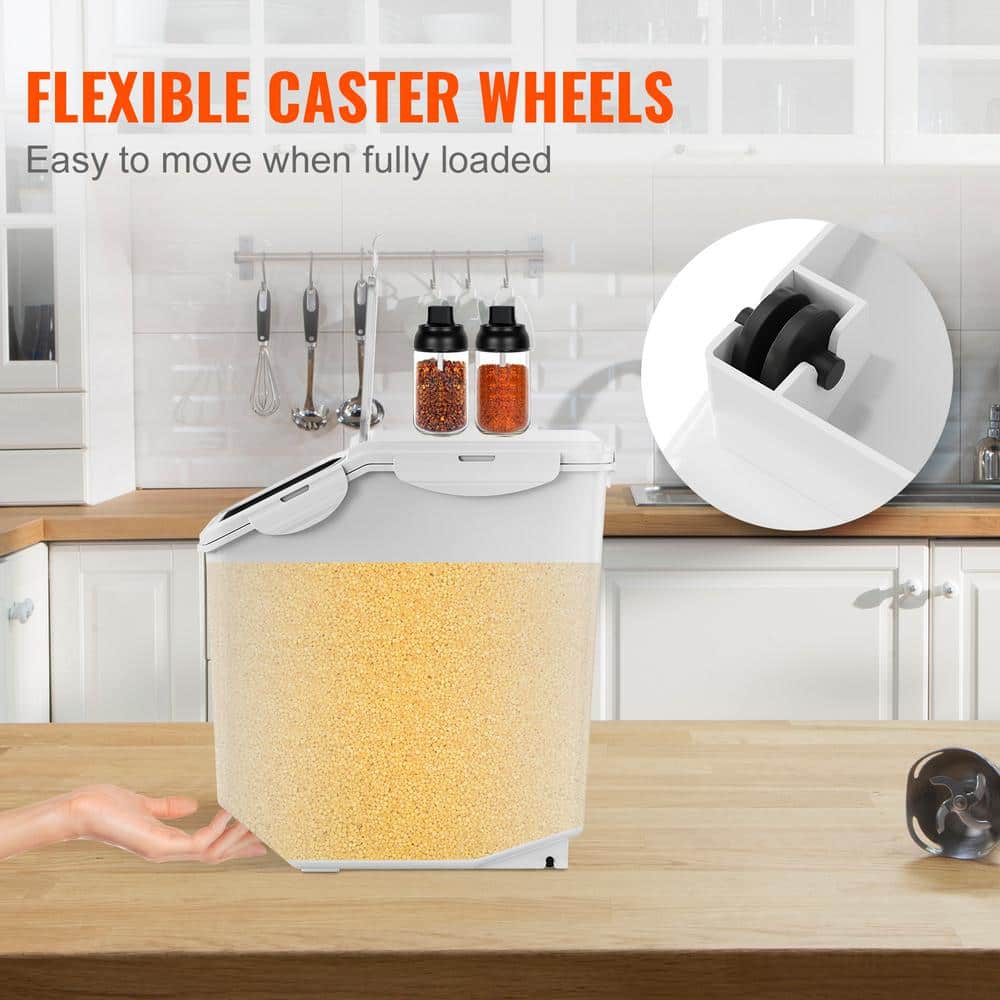 White BPA-Free Rectangular Plastic Food Storage Containers Set