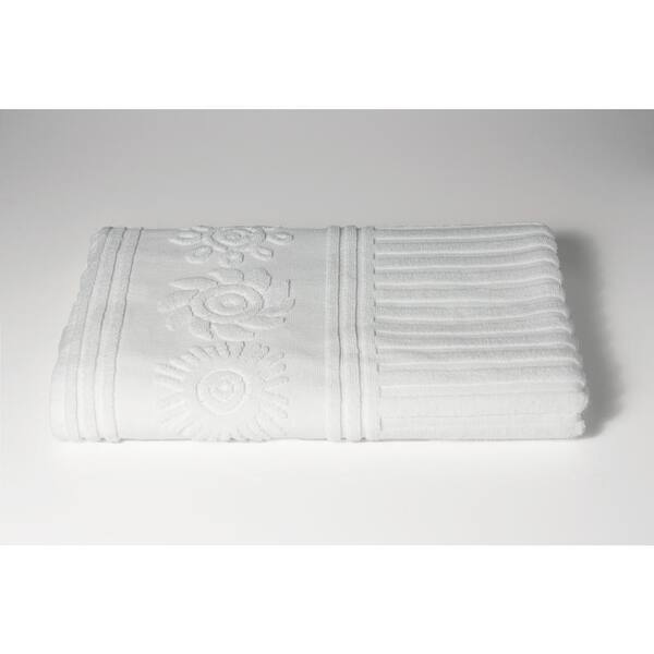 white beach towel