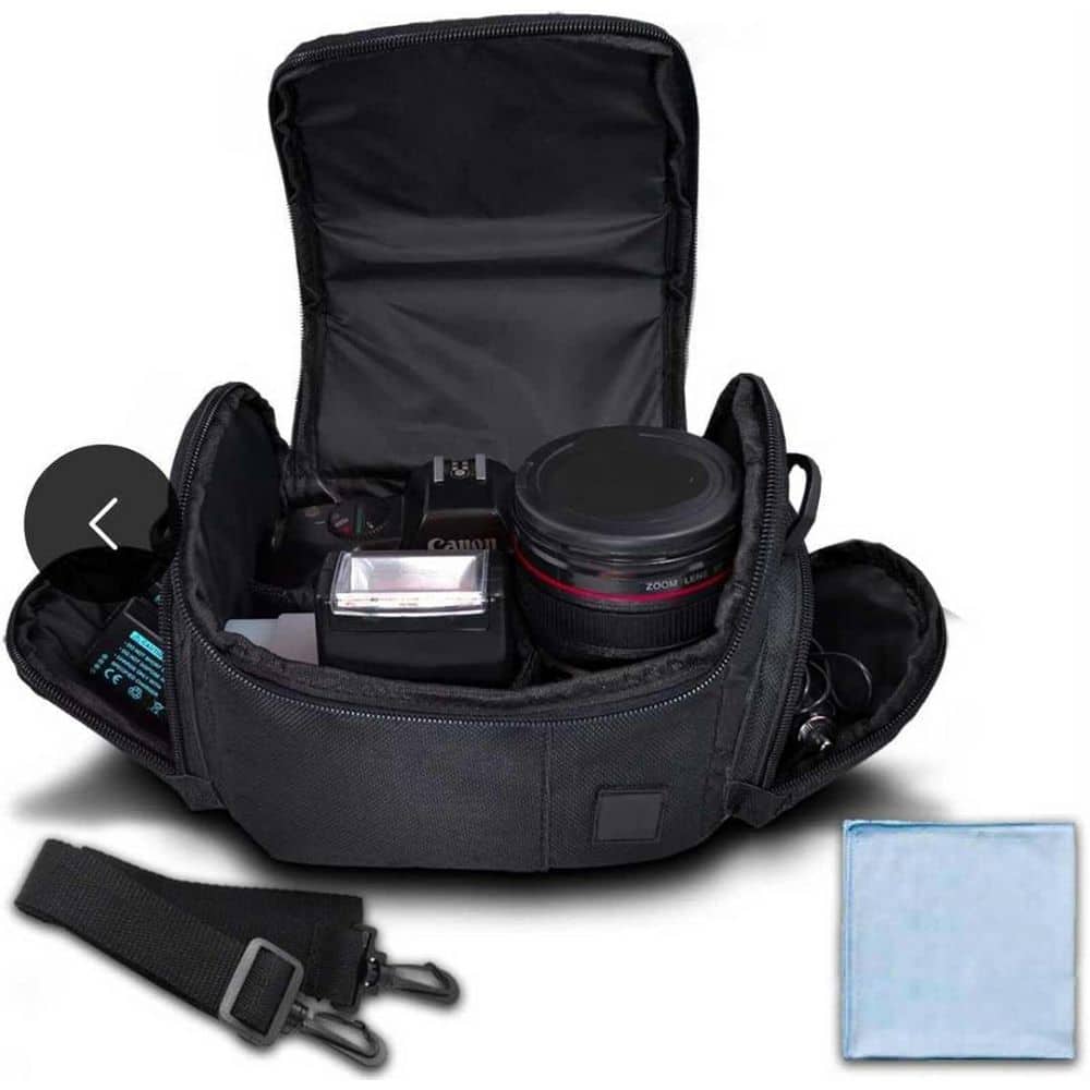 Medium Soft Padded Shockproof Camera Bag Case for DSLR Mirrorless Cameras with Adjustable Dividers and Water-Resistant price history on PriceWatchPro