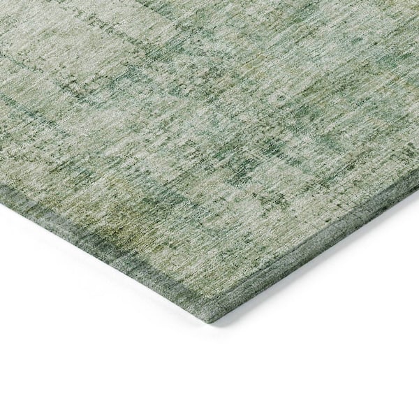 Chantille Machine Washable Indoor/Outdoor Abstract ACN1764 Aloe 9 ft. x 12 ft. Area Rug
