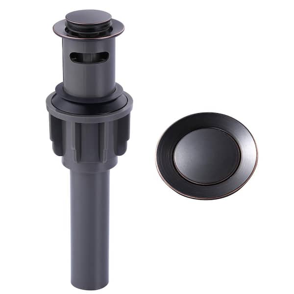 ALEASHA Pop Up Drain with Overflow in Oil Rubbed Bronze