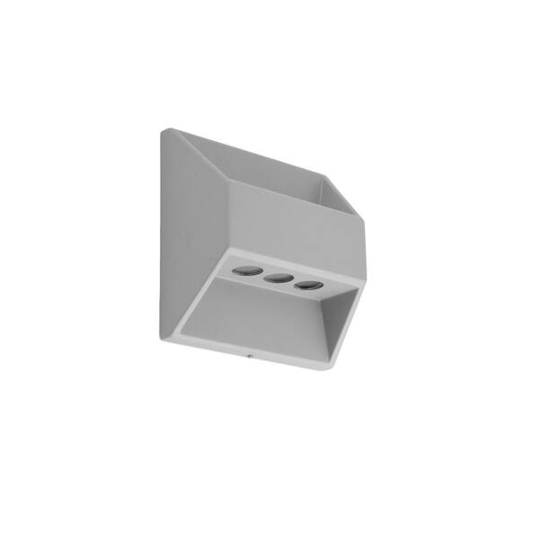 Mediterraneo Pace Aluminum LED Cube Double Outdoor Lamp
