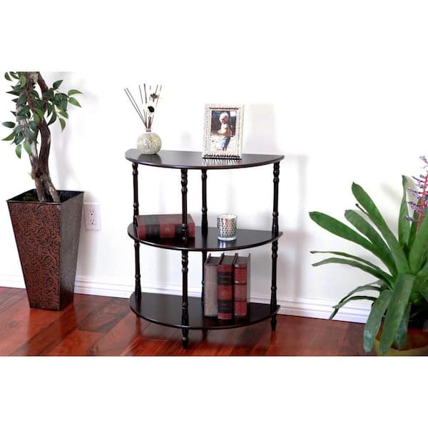 Homecraft Furniture Espresso 3-Tier End Table