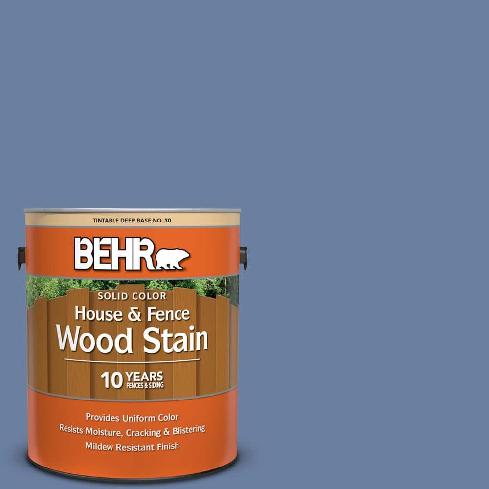 1 gal. #S530-5 Brisk Blue Solid Color House and Fence Exterior Wood Stain
