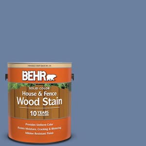 1 gal. #S530-5 Brisk Blue Solid Color House and Fence Exterior Wood Stain