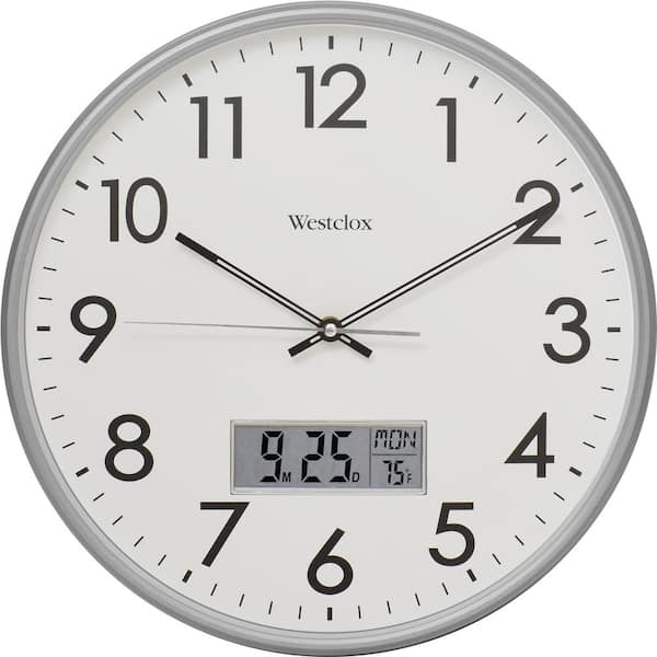 Westclox Indoor/Outdoor 12 Thermometer & Humidity Wall Clock