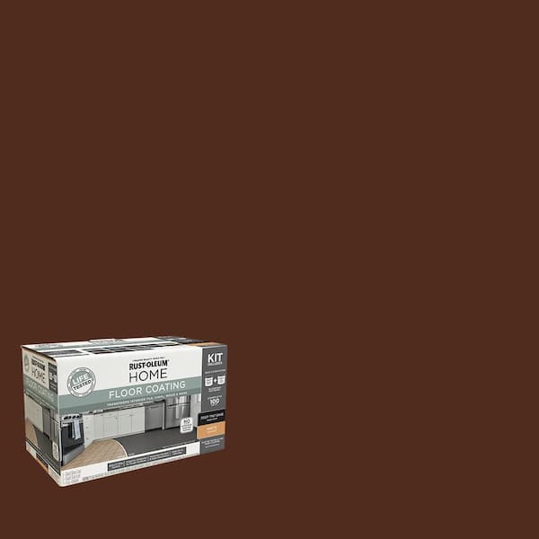 Rust-Oleum Home 1 qt. Espresso Interior Floor Base Matte Clear Coating Kit