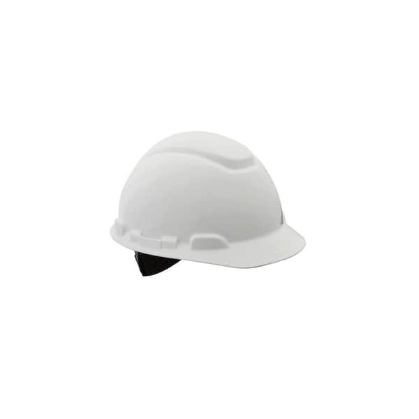 3M White Non-Vented Hard Hat with Ratchet Adjustment