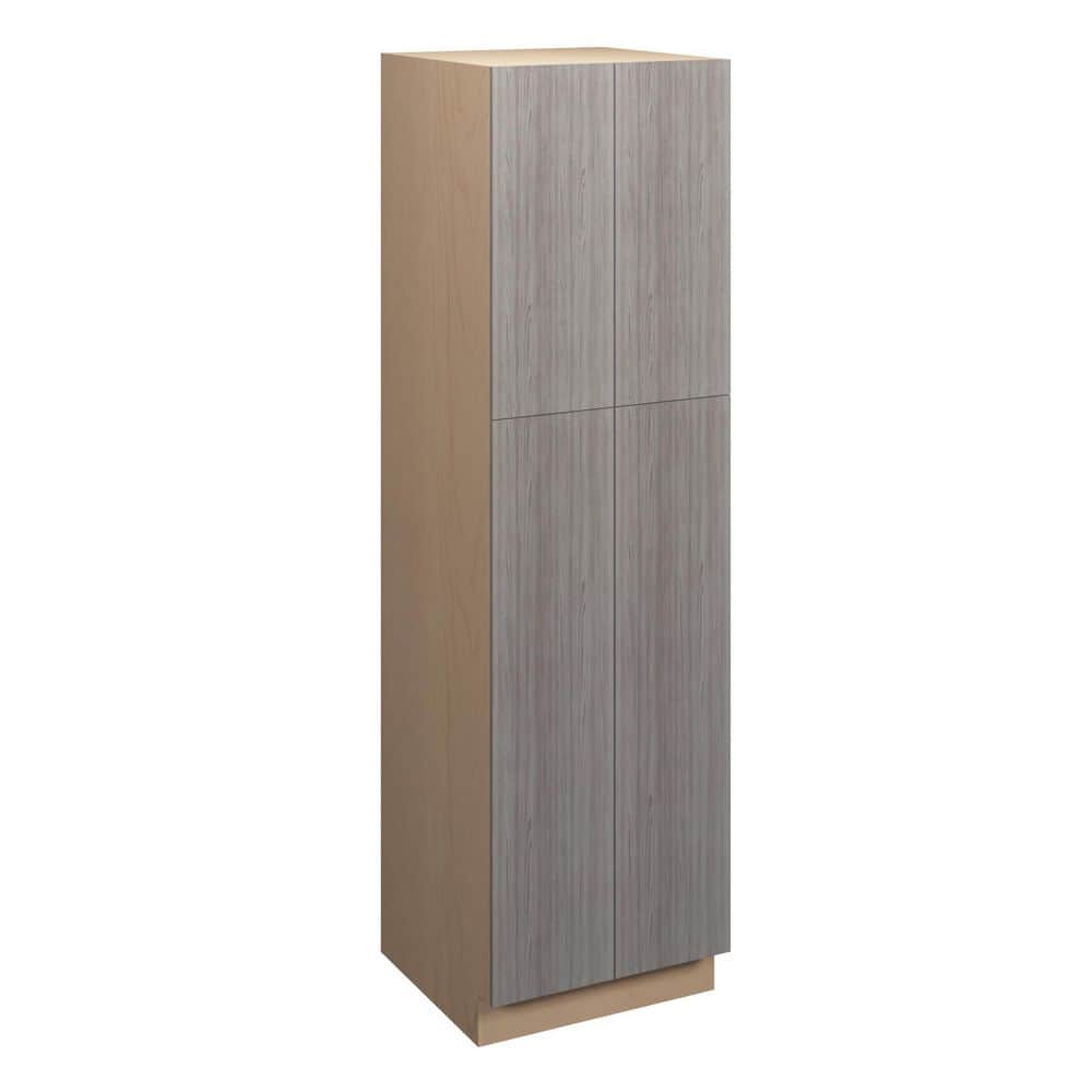 Saratoga Slab 30 in. W x 84 in. H x 24 in. D in Greywood Plywood Assembled 