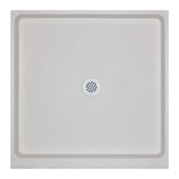 Unbranded 36 in. x 36 in. Single Threshold Shower Base in White