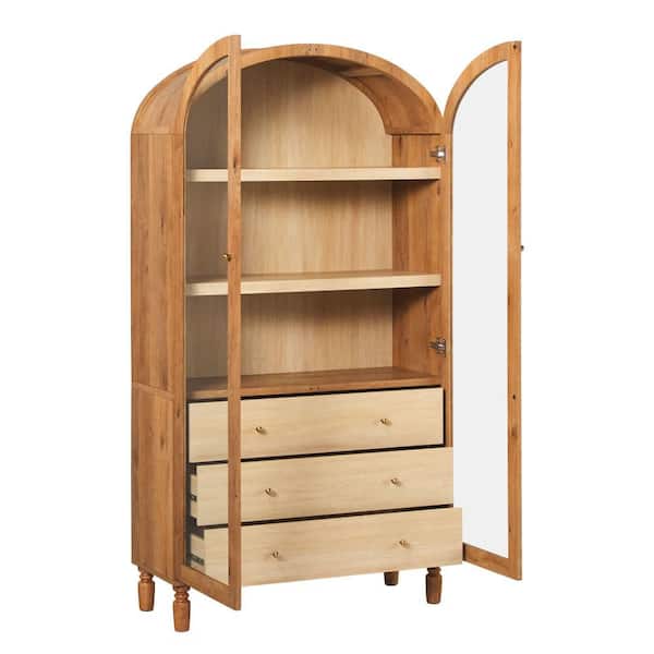 Sauder 【アメリカ老舗家具メーカー】木製マガジンラック付きキャビネット Sauder 【アメリカ老舗家具メーカー】木製マガジンラック付き