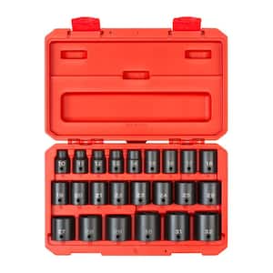1/2 in. Drive 6-Point Impact Socket Set, 23-Piece (10 mm - 32 mm)