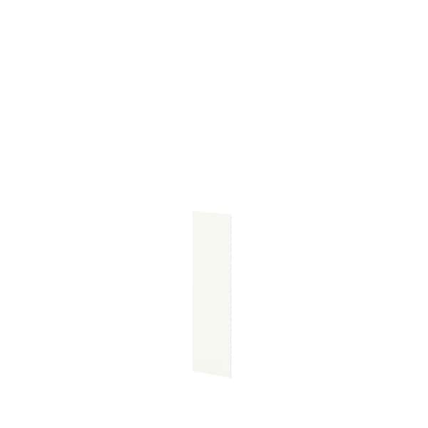 SIMPLY WOODMARK PRO Shaker Partial Overlay 11.25 in. W x 42.12 in. H Wall End Panel in Linen White