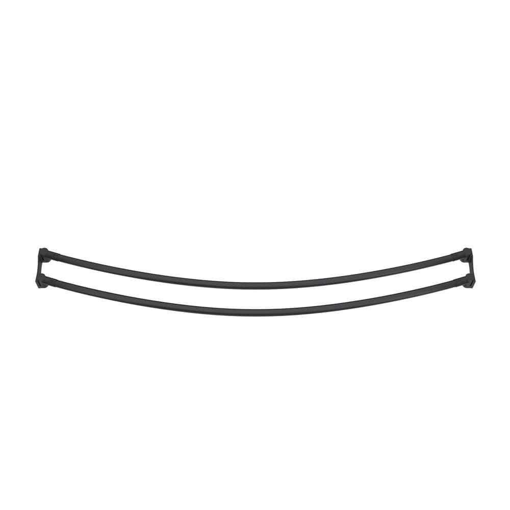 Flex 60 in. L Stainless Steel Tarnish Resistant Double Curved Shower Curtain Rod in Matte Black price history on PriceWatchPro