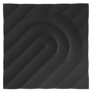 FeltForms 24 in. W x 24 in. L x 2 in. H Black Acoustic Insulation Deco Panels (4-Pack)