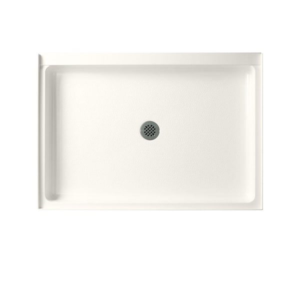 Swan Veritek 33 in. x 48 in. Single Threshold Center Drain Shower Pan in Bisque