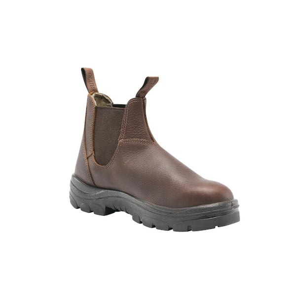 STEEL BLUE Hobart Men's 6 in. Work Boots Soft Toe - Oak Size 9.5 (M)